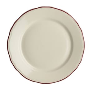 706-HL5480866 10 5/8" Round Styleline Plate - China, Maroon