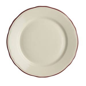 706-HL5420866 7 1/4" Round Styleline Plate - China, Maroon