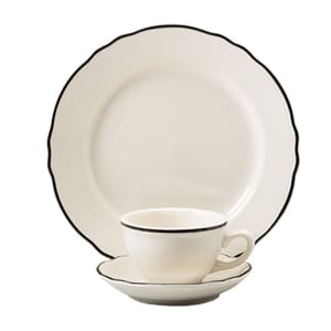 706-HL564847 12 3/4 oz Round Styleline Soup Bowl - China, Black