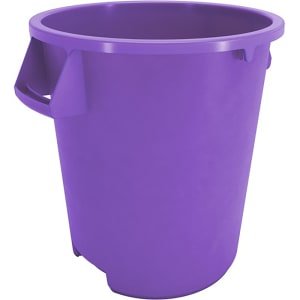 028-84101089 10 gallon Commercial Trash Can - Plastic, Round, Food Rated