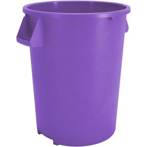 028-84104489 44 gallon Commercial Trash Can - Plastic, Round, Food Rated