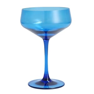 511-DVPSBBS889BL 8 9/10 oz Outside Coupe Cocktail Glass, Plastic, Blue