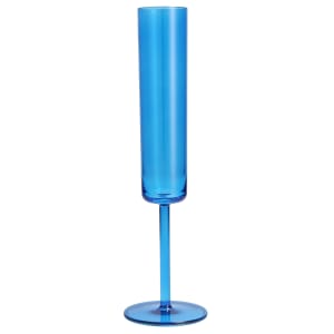 511-DVPSHHH261BL 6 oz Outside Champagne Flute, Plastic, Blue