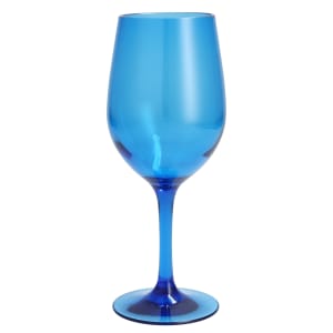 511-DVPSBBS104BL 12 oz Outside White Wine Glass, Plastic, Blue