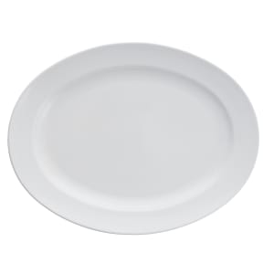 511-TC7600DV24 12 3/4" Oval Serena Platter - China, White