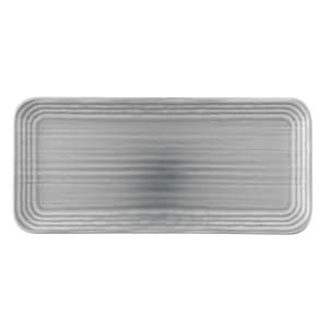 450-FN480 Rectangular Harvest Plate - 13 5/8" x 6 1/4", Ceramic, Norse Grey