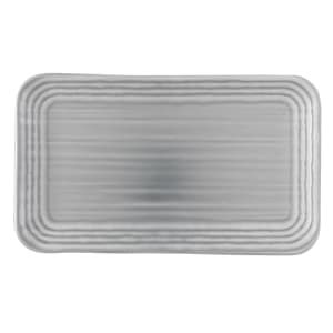450-FN479 Rectangular Harvest Plate - 10 5/8" x 6 1/4", Ceramic, Norse Grey