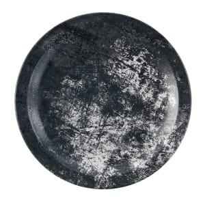 450-FN552 8" Round Maker's Urban Plate - Ceramic, Lamp Black