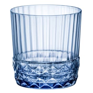 706-49212Q947 12 3/4 oz America 20s Double Old Fashioned Glass, Sapphire Blue
