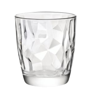 706-4990Q783 13 1/2 oz Diamond Double Old Fashioned Glass, Clear
