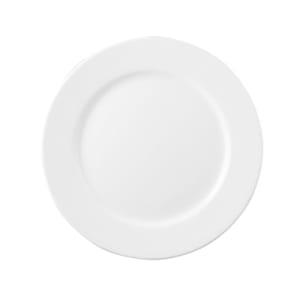 245-FM542 9 1/2" Round Eternity Plate - Ceramic, White