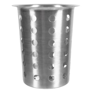 229-34 Stainless Steel Flatware Cylinder, 4 1/2 x 4 1/2 x 5 1/2"