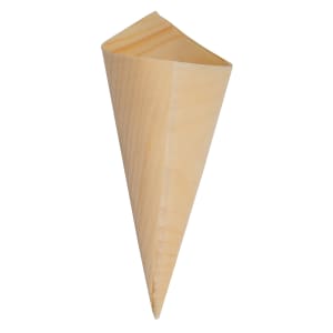 229-BAMDCN6 Disposable Serving Cone, 2" x 6", Eco-Friendly, Pinewood