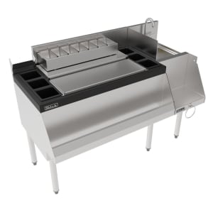 199-UCS48A 48" Cocktail Station w/ 36" Ice Bin, Dump Sink, Stainless