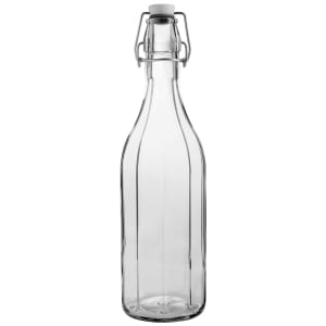450-FJ016 25 1/4 oz Glass Bottle w/ Swing Top Seal