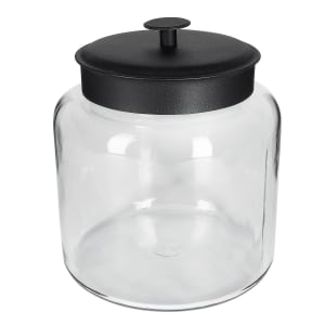 075-88904 1 1/2 gallon Modern Montana Jar, Black Metal Cover