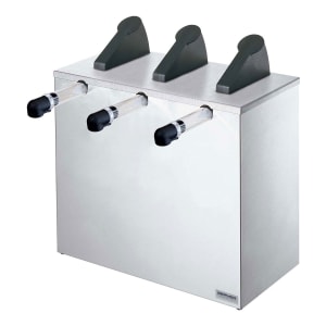 003-07040 Countertop 3 Pump Dispenser For 3 Pouches, Stainless Base