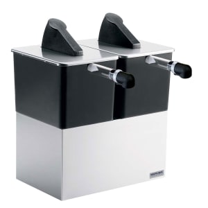 003-07300 Twin Countertop Dispenser w/ (2) Pumps,1-1/2 Gallon Pouches, 1 oz. Maximum Yield, Stainless Base