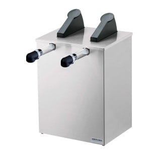003-07140 Twin Countertop Dispenser w/ (2) Pumps,  1 1/2 Gallon Pouches, 1 oz. Yield, Stainless Base