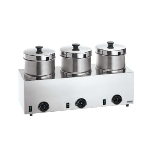 003-85900 (3) 5 qt Countertop Soup Warmer w/ Thermostatic Controls, 120v