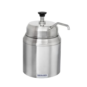 003-94000 Insulated Chilled Server w/ 1 oz Yield Pump & 3 qt Jar, Stainless