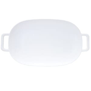 151-2216115 23" x 11 3/8" Oblong Serving Platter - Melamine, White