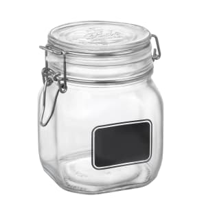 706-4949Q462 29 oz Fido Chalkboard Jar w/ Lid - Glass, Clear