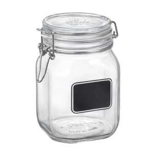 706-4949Q463 37 3/4 oz Fido Chalkboard Jar w/ Lid - Glass,Clear