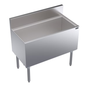 381-KR183610 36" Royal Series Cocktail Station w/ 110 lb Ice Bin, Stainless Steel