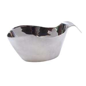 229-9812 12 oz Stackable Gravy Boat, Brushed Stainless Steel