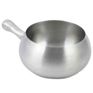 017-5050SS 6" Fondue Pot w/ Gripped Handle & Induction Bottom