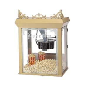 231-2014120240 Gay 90's Whiz Bang Popcorn Machine, 14 oz Kettle, Gold Dome, 120v