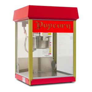 231-2404120240 FunPop Popcorn Machine w/ 4 oz EZ Kleen Kettle & Red Dome, 120v