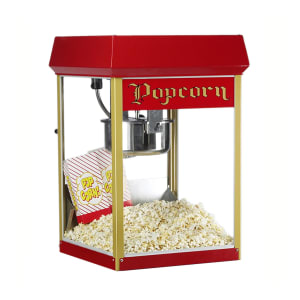 231-2408120240 FunPop Popcorn Machine w/ 8 oz EZ Kleen Kettle & Red Dome, 120v