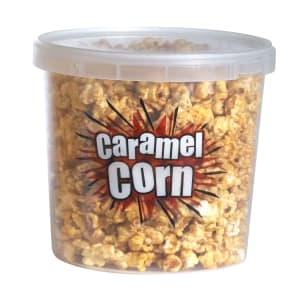 231-2136 14 oz Large Disposable Caramel Corn Container w/ Lids, 175/Case
