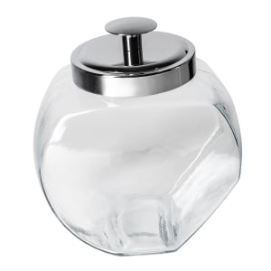 075-69857AHG17 64 oz Penny Candy Jar w/ Chrome Lid - Glass, Clear