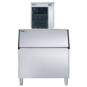 362-IQ500AS750 675 lb Ice Queen Flake Ice Machine w/ Bin - 750 lb Storage, Air Cooled, 208-230v