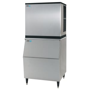 362-MS1000A2FS300 970 lb Spika Full Cube Ice Machine w/ Bin - 353 lb Storage, Air Cooled, 208-230v/1ph