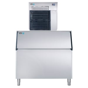 362-IQ900AS900 980 lb Ice Queen Flake Ice Machine w/ Bin - 860 lb Storage, Air Cooled, 208-230v/1...