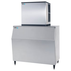 362-MS1000A2FS1050 970 lb Spika Full Cube Ice Machine w/ Bin - 1048 lb Storage, Air Cooled, 208-230v/1ph