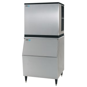 362-MS1000A2HS300 970 lb Spika Half Cube Ice Machine w/ Bin - 353 lb Storage, Air Cooled, 208-230v/1ph