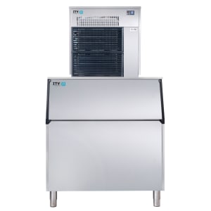 362-IQ900AS750 980 lb Ice Queen Flake Ice Machine w/ Bin - 750 lb Storage, Air Cooled, 208-230v