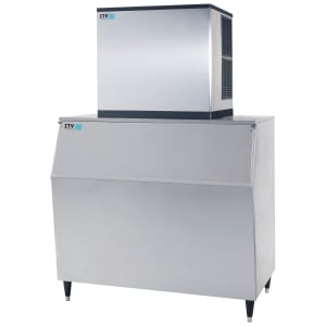 362-MS1000A2HS1050 970 lb Spika Half Cube Ice Machine w/ Bin - 1048 lb Storage, Air Cooled, 208-230v/1ph