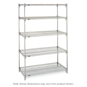001-5A377C Super Adjustable Super Erecta® Chrome Wire Shelf Kit - 72"W x 18"D x 74"H