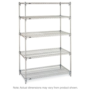 001-5A547C Super Adjustable Super Erecta® Chrome Wire Shelf Kit - 42"W x 24"D x 74"H