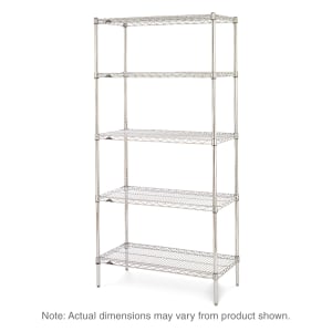 001-5N577BR Super Erecta® Brite Zinc Wire Shelf Kit - 72"W x 24"D x 74"H