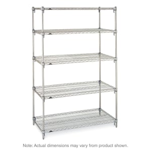 001-5A477C Super Adjustable Super Erecta® Chrome Wire Shelf Kit - 72"W x 21"D x 74"H