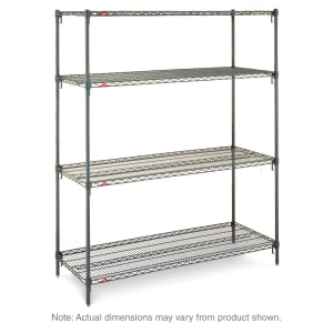 001-A566K3 Super Adjustable Super Erecta® Epoxy Coated Wire Shelf Kit - 60"W x 24"D x 63"H