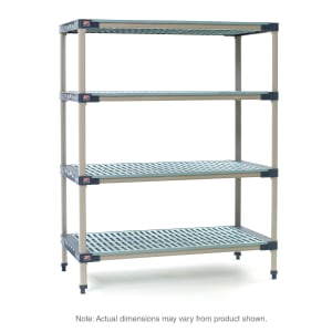 001-MF184274GS4 MetroMax® 4 Polymer Louvered Shelf Kit - 42"W x 18"D x 74"H