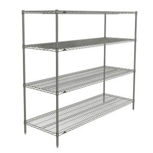 001-N576C Super Erecta® Chrome Wire Shelf Kit - 72"W x 24"D x 63"H